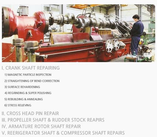 MARINE AND ENGINE PARTS REPAIR _ Crank Shaft Repair